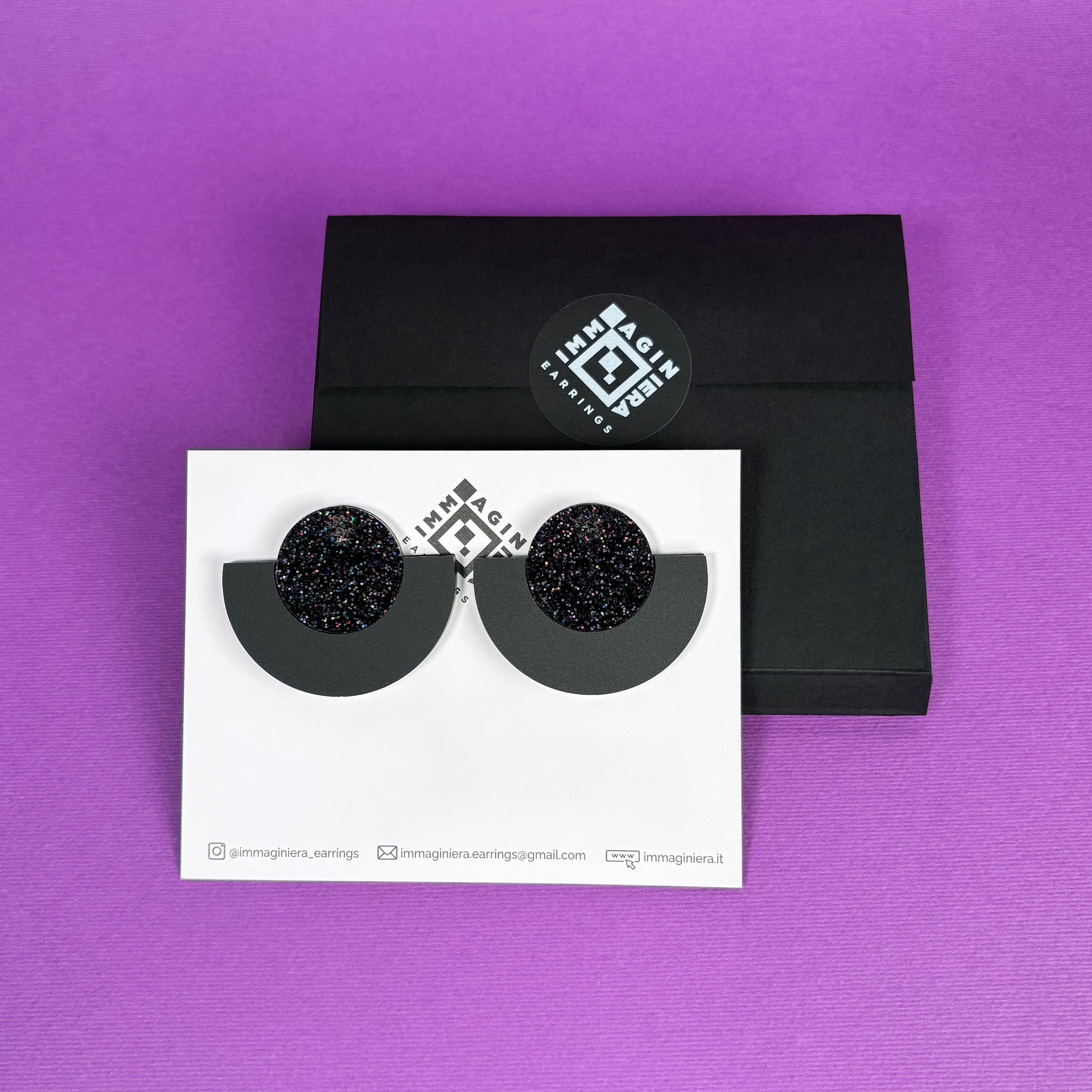 Ajet Simple Monocromatici – Orecchini in Plexiglas