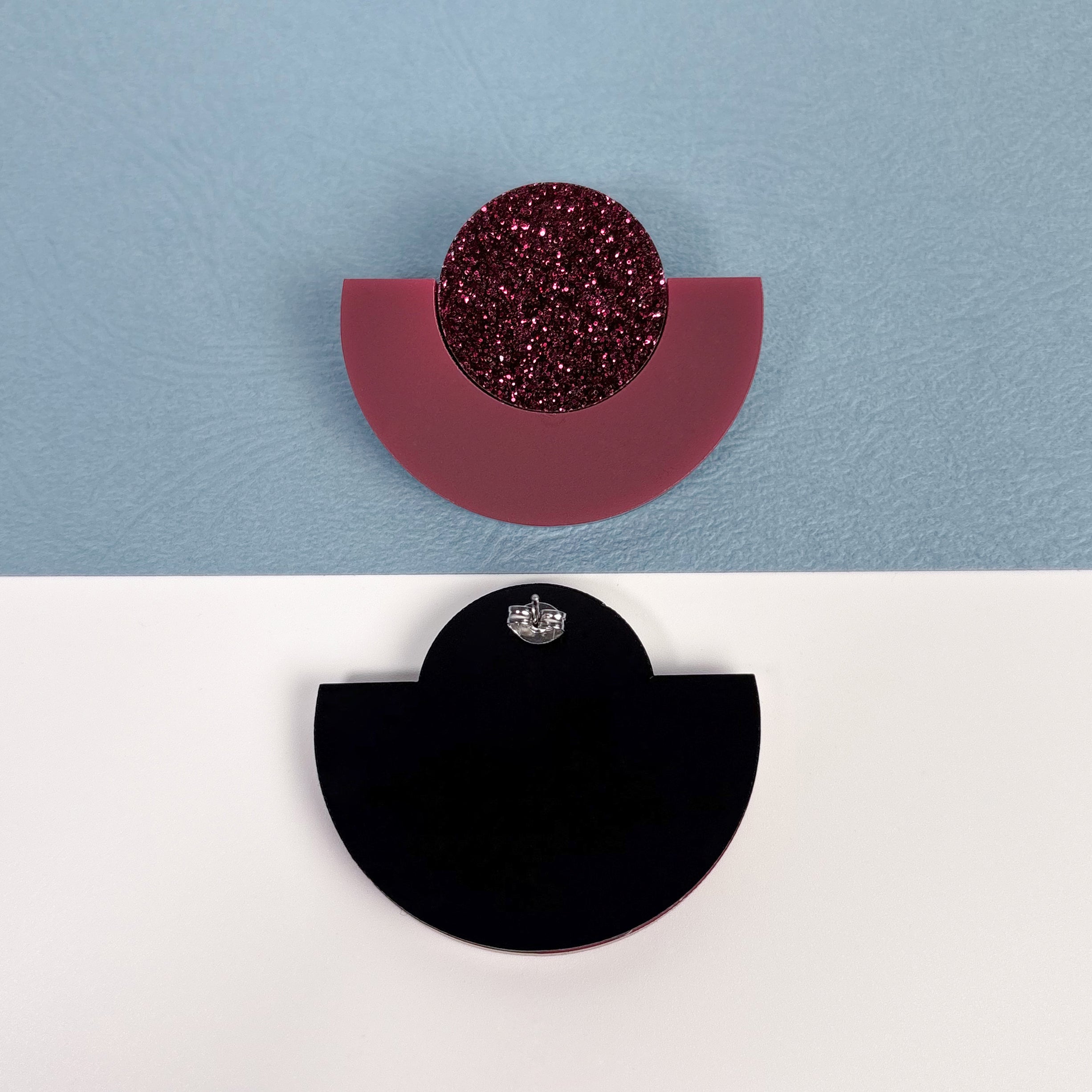 Ajet Simple Monocromatici – Orecchini in Plexiglas
