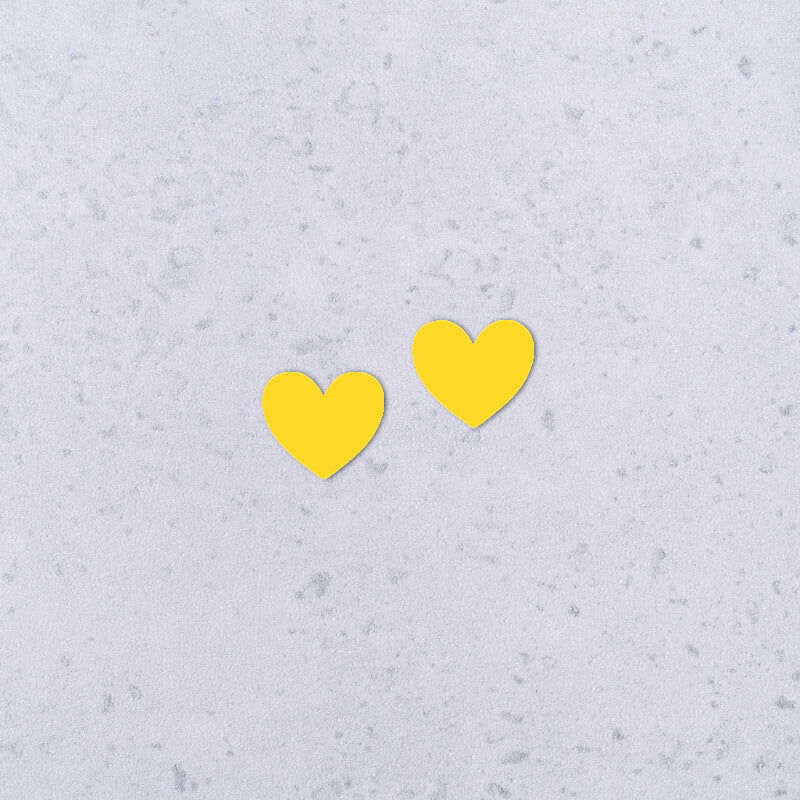 Cuore M – Orecchini in Plexiglas