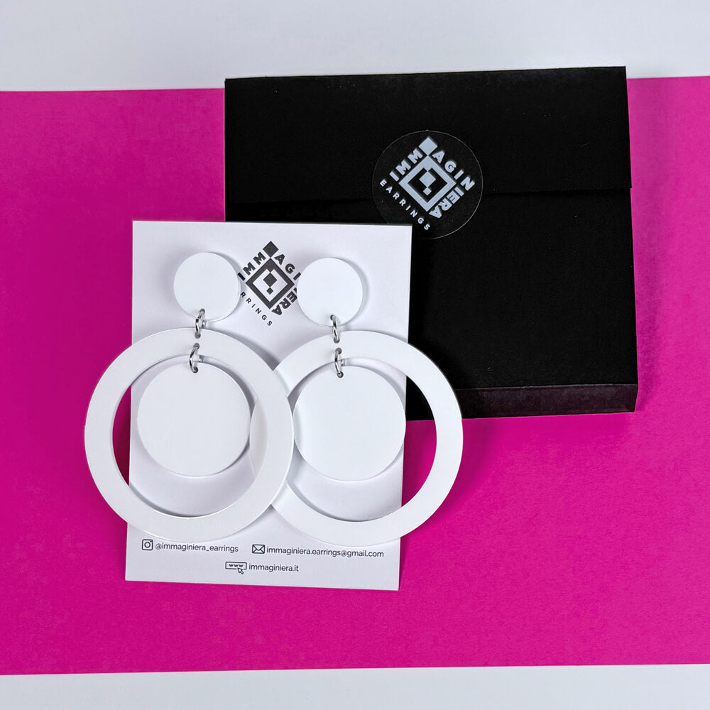 Happy Days Double – Orecchini in Plexiglas