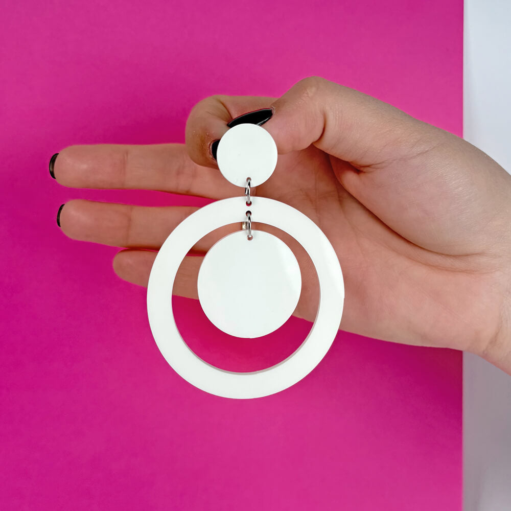 Happy Days Double – Orecchini in Plexiglas