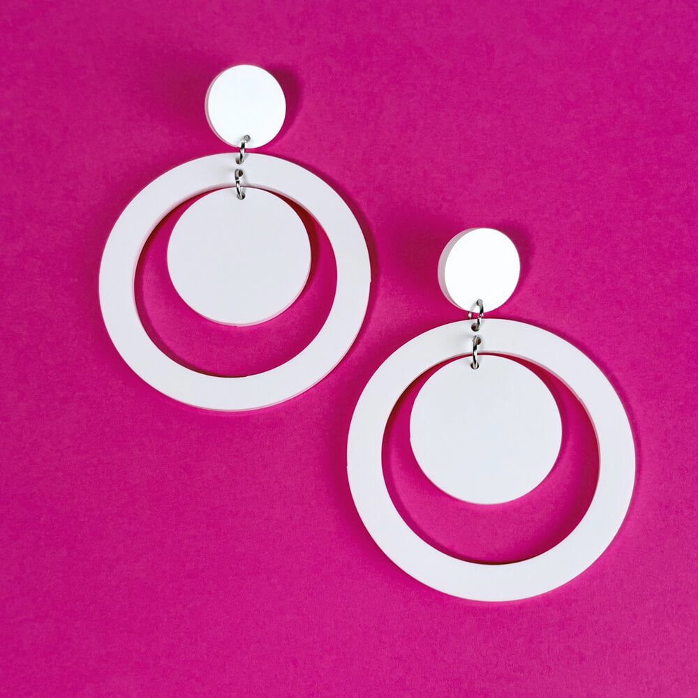 Happy Days Double – Orecchini in Plexiglas