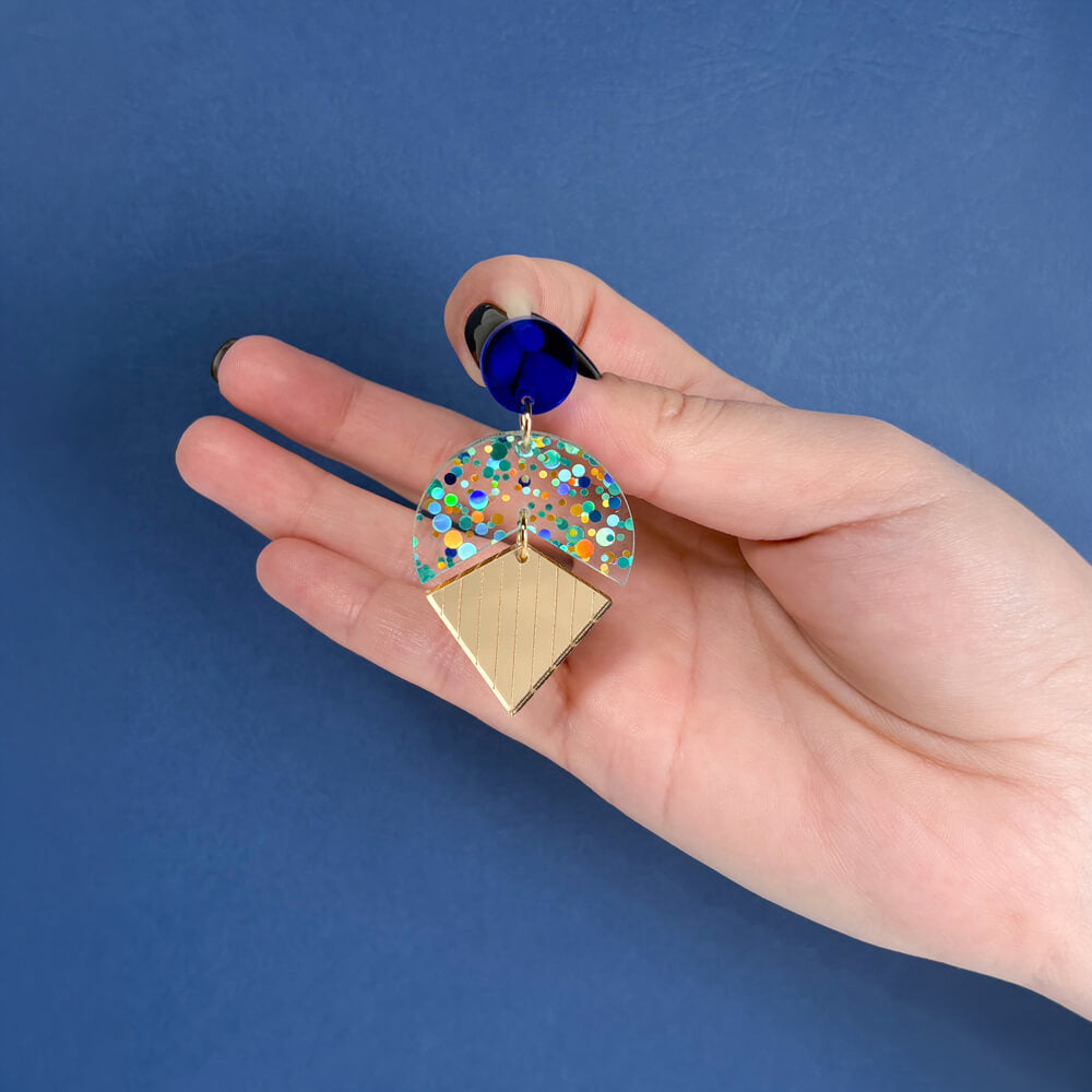 Stardust - Orecchini in Plexiglas Colorati