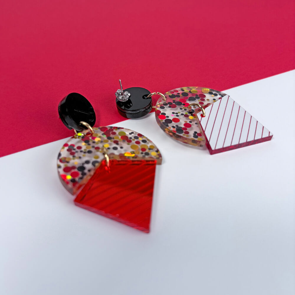 Stardust - Orecchini in Plexiglas Colorati