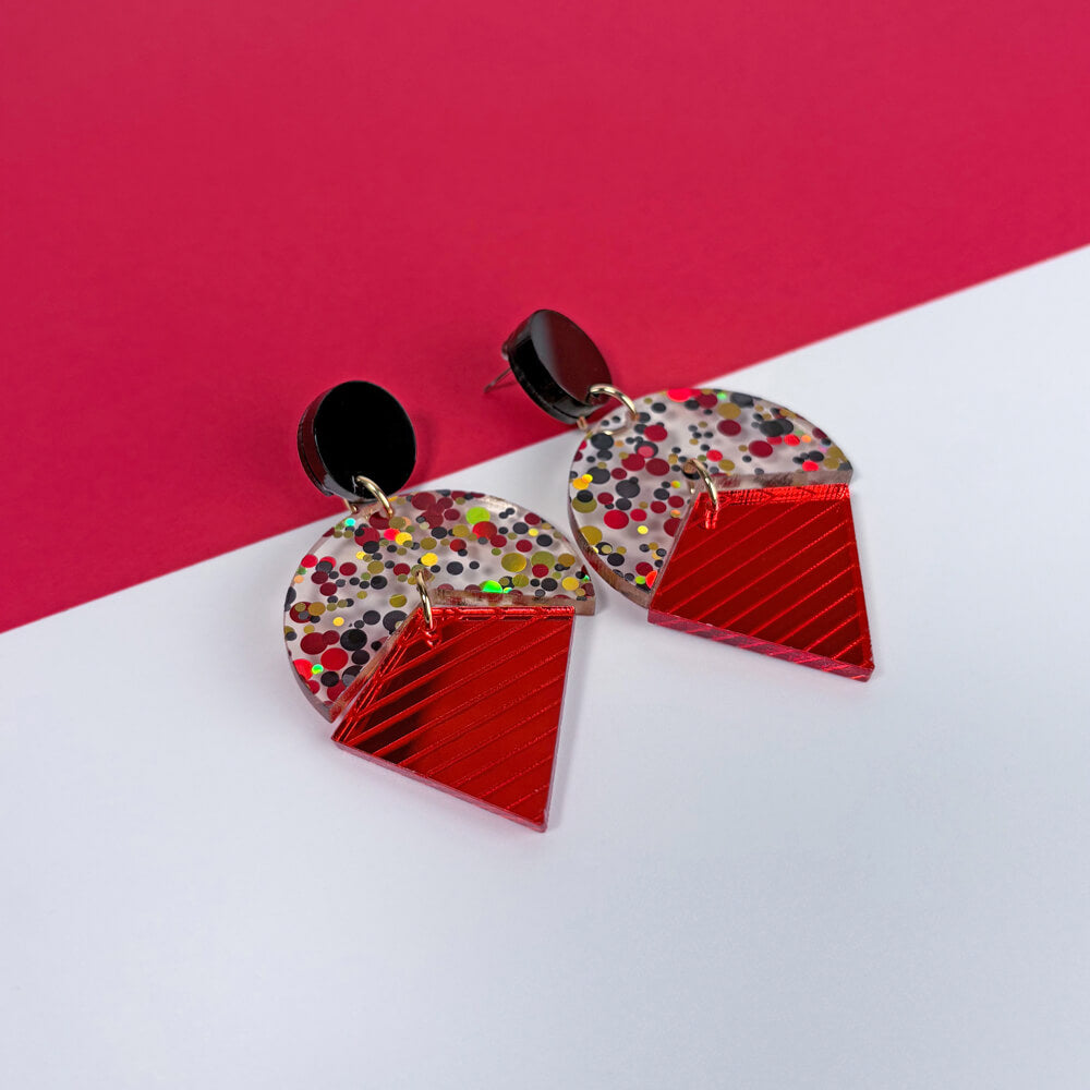 Stardust - Orecchini in Plexiglas Colorati