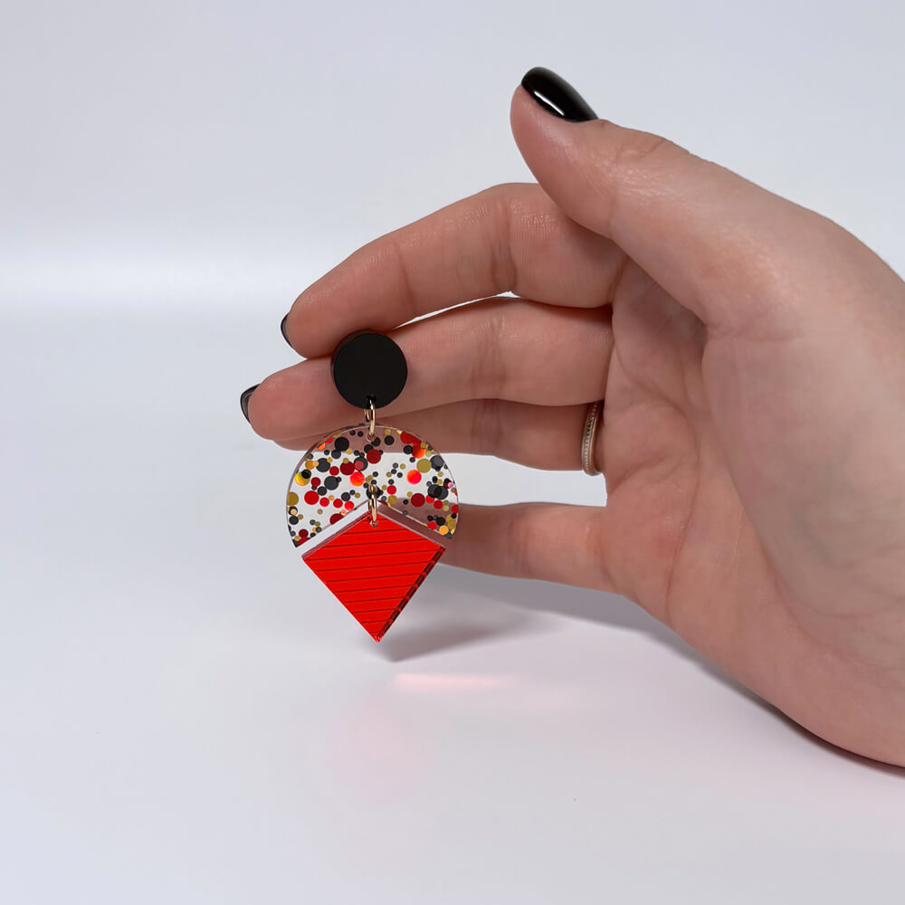 Stardust - Orecchini in Plexiglas Colorati