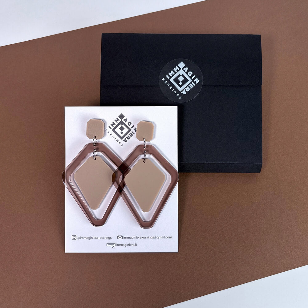 Tandem – Orecchini in Plexiglas