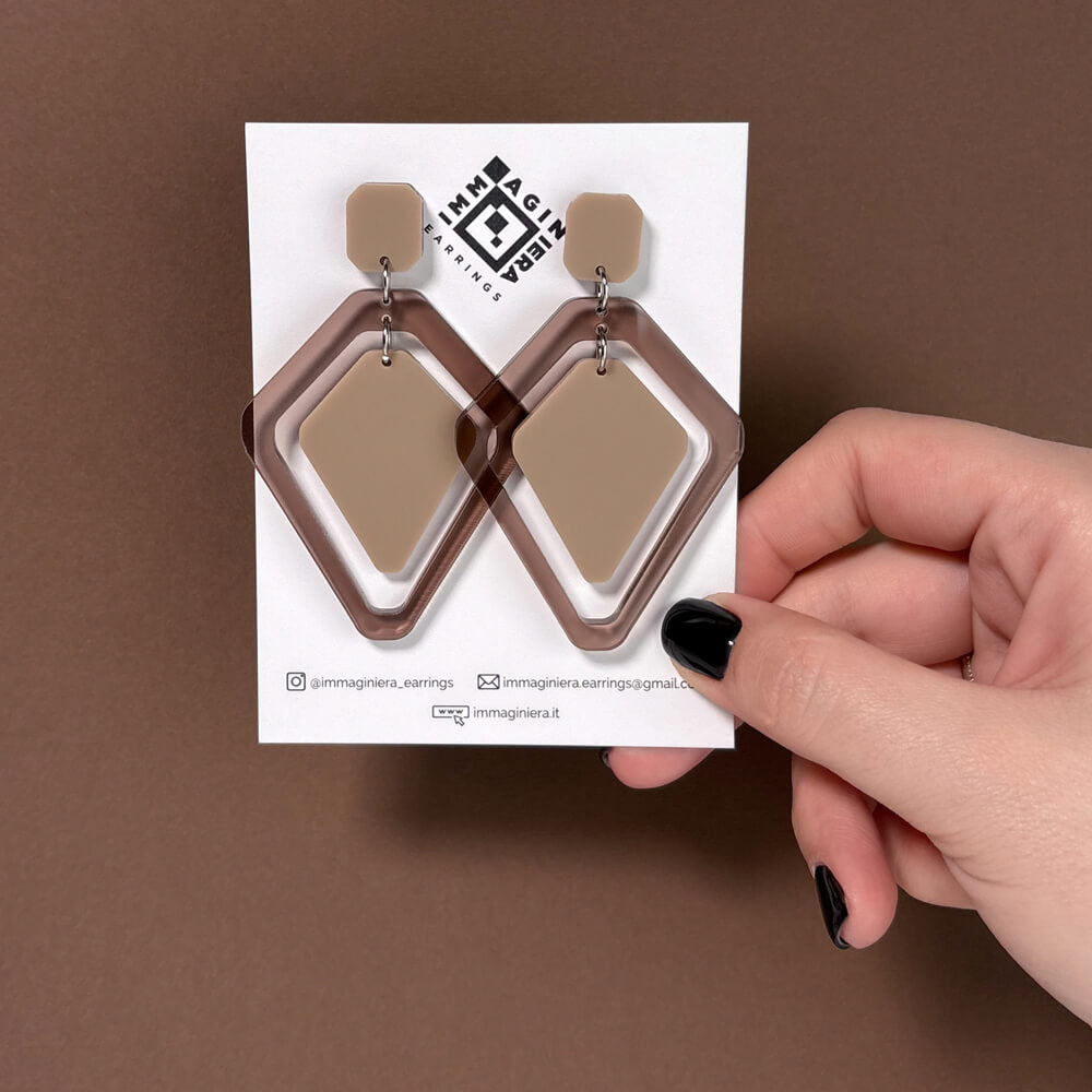 Tandem – Orecchini in Plexiglas