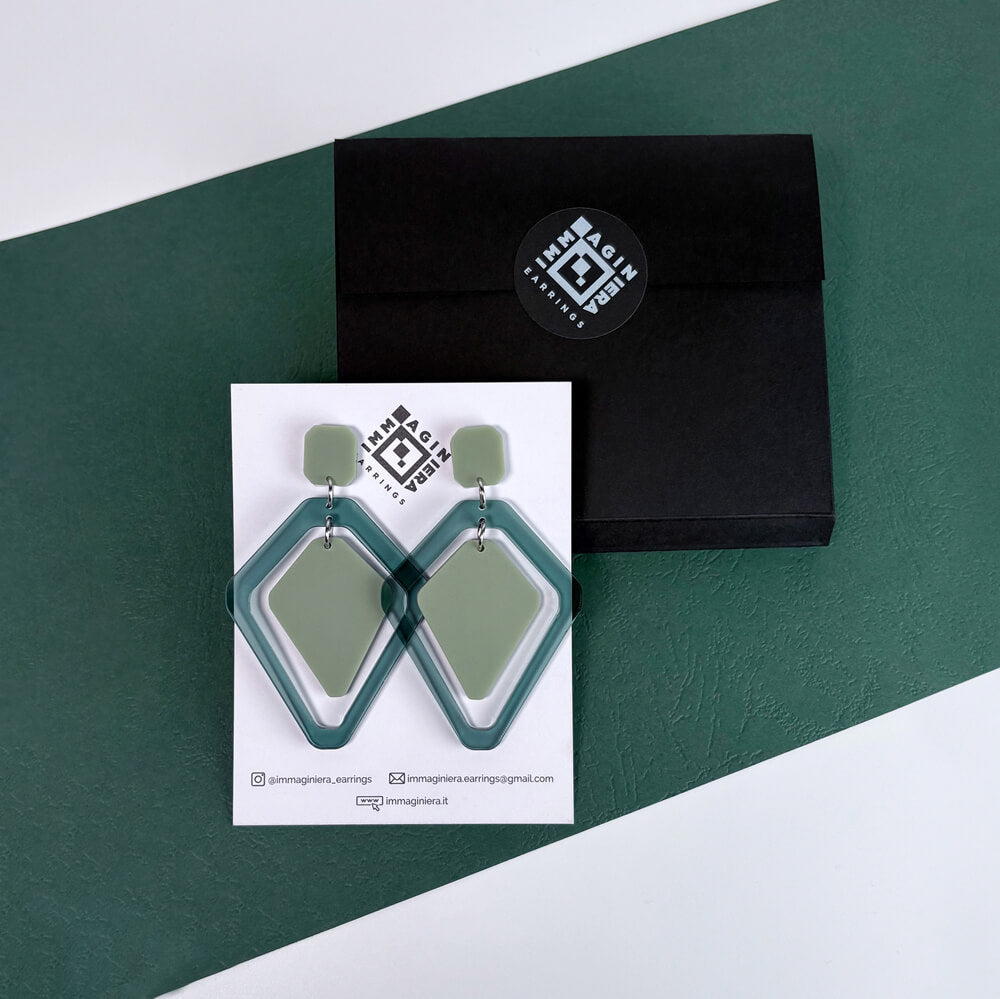 Tandem – Orecchini in Plexiglas