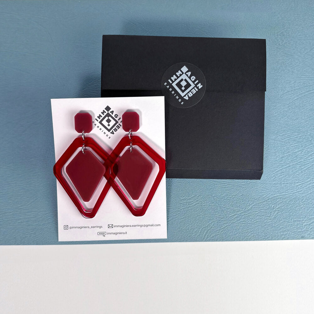 Tandem – Orecchini in Plexiglas