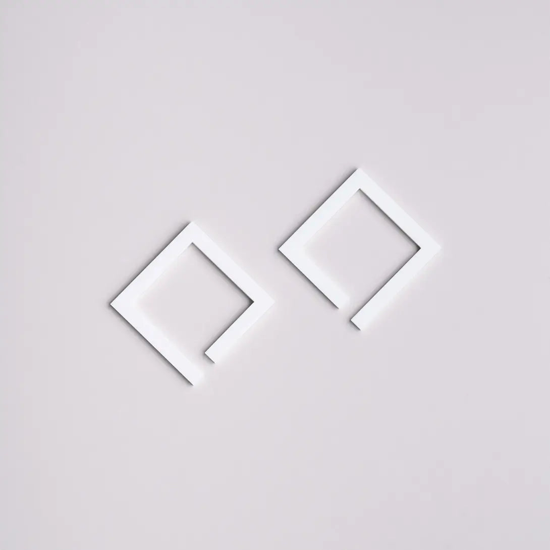 Quadro – Orecchini in Plexiglas