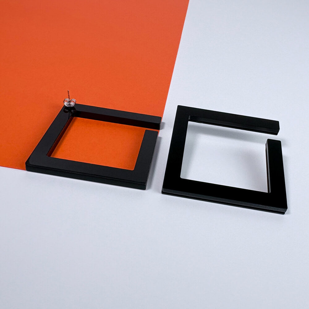 Quadro – Orecchini in Plexiglas