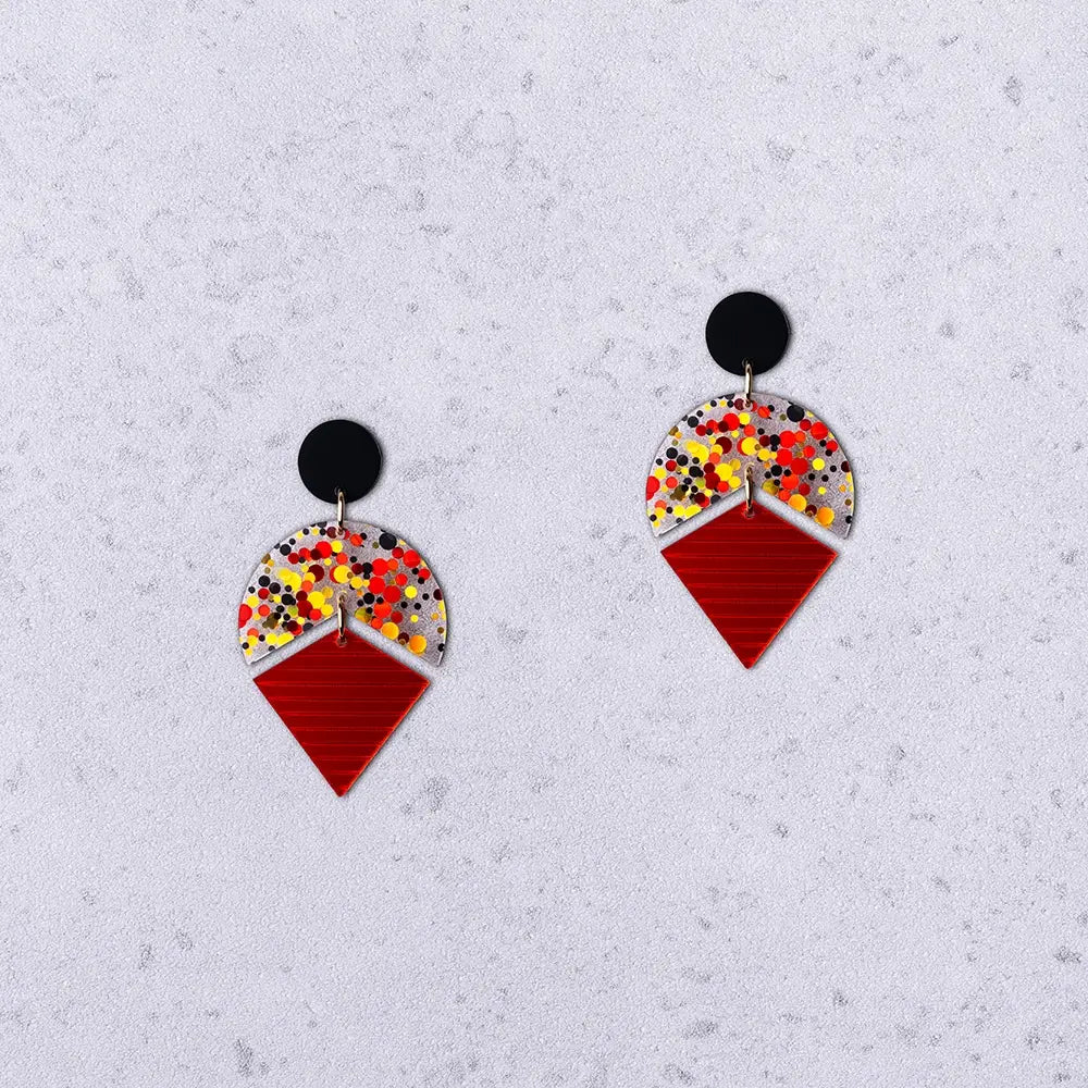 Stardust - Orecchini in Plexiglas Colorati