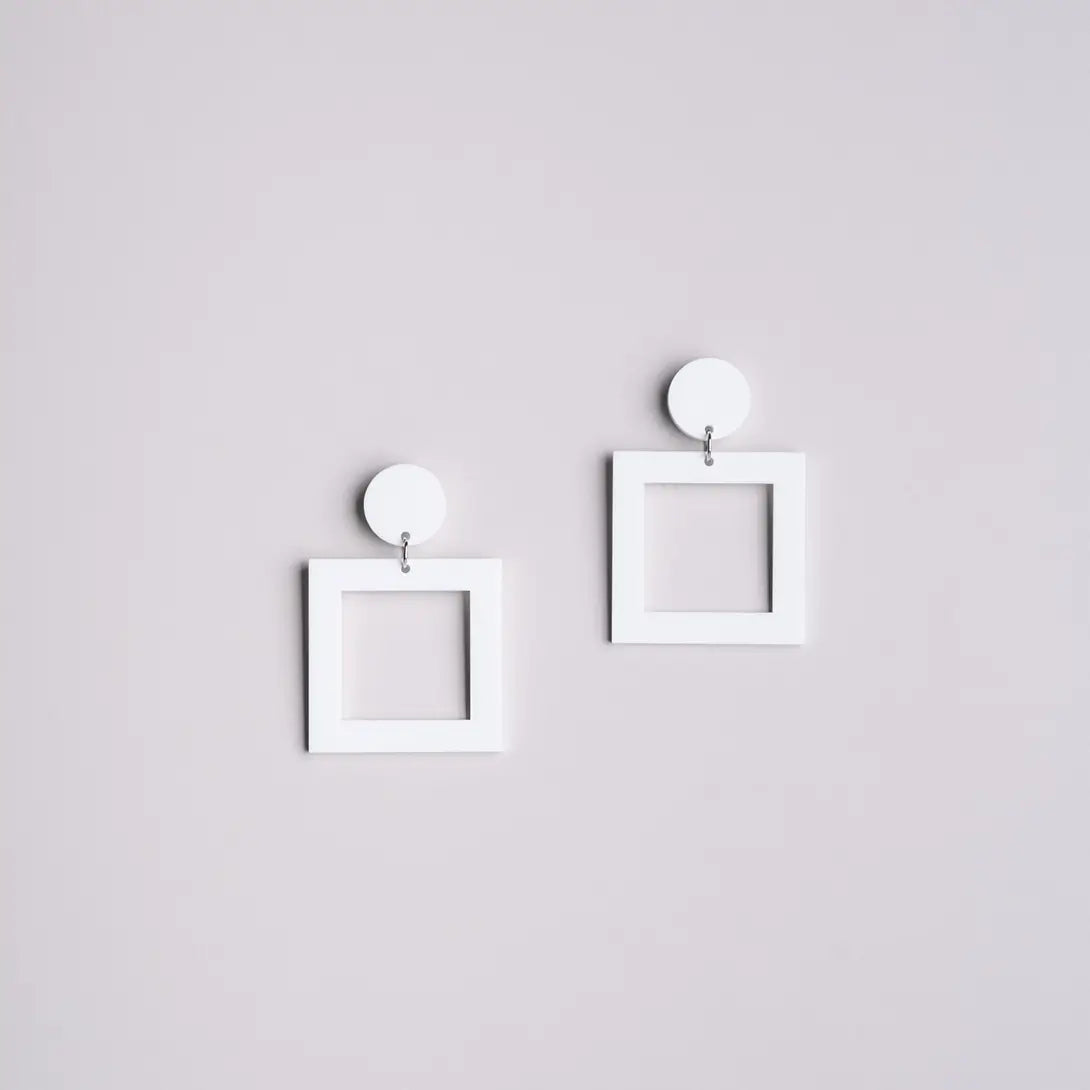 Square – Orecchini in Plexiglas Geometrici