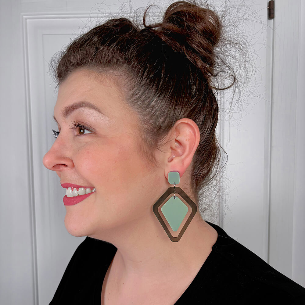 Tandem – Orecchini in Plexiglas