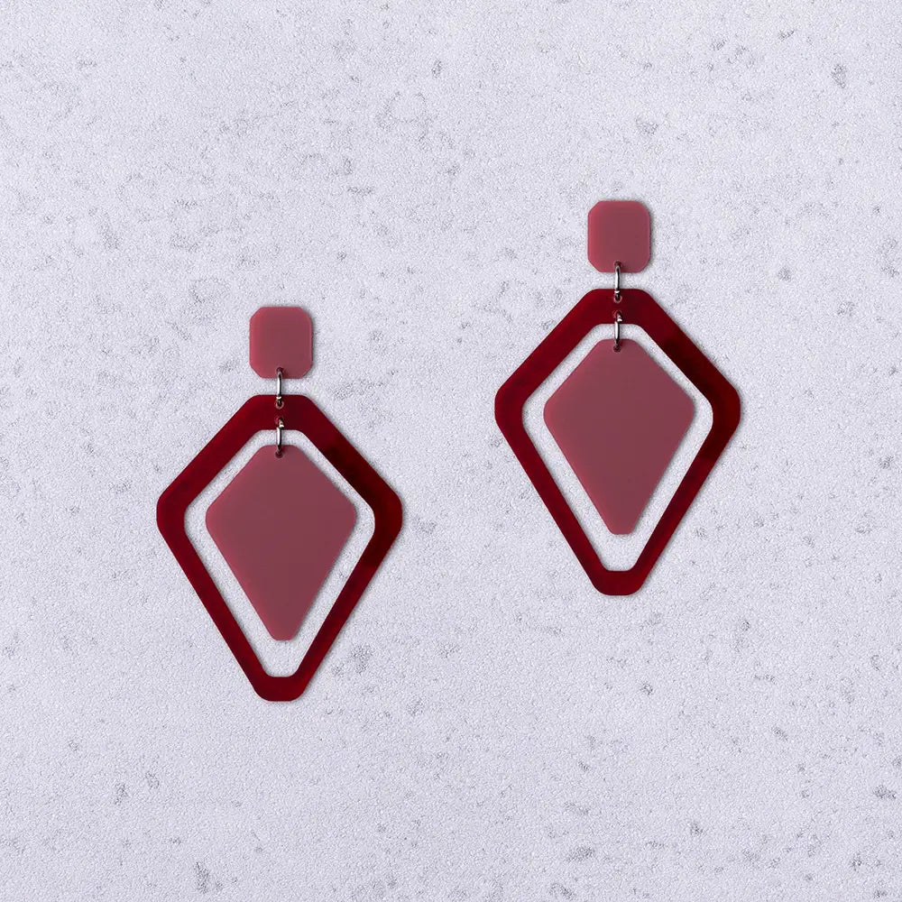 Tandem – Orecchini in Plexiglas