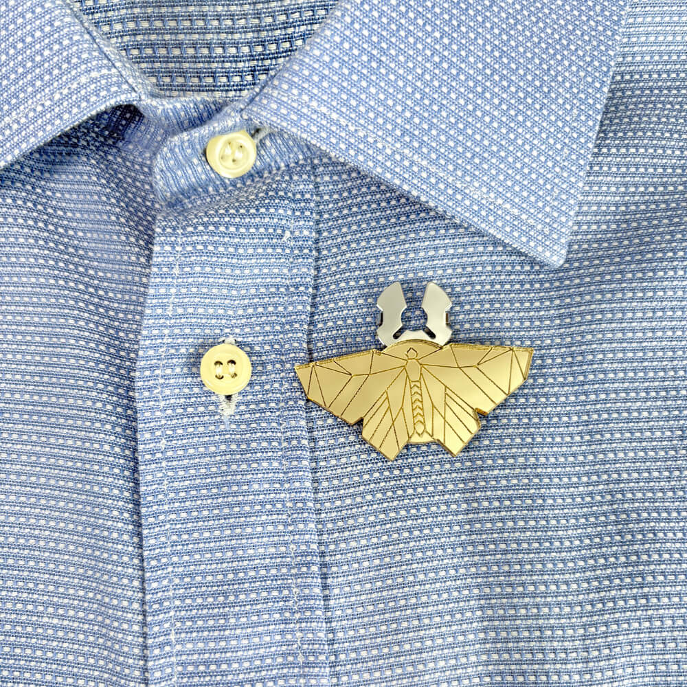 Falena – Copribottone per Camicia