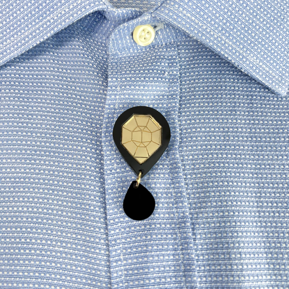 Goccia Doppia – Copribottone per Camicia