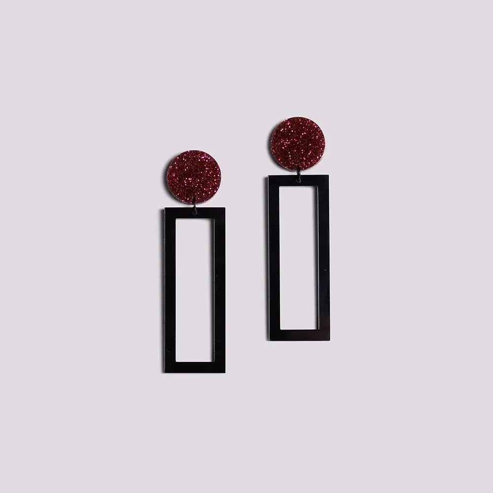 Agnes glitter bordeaux Immaginiera