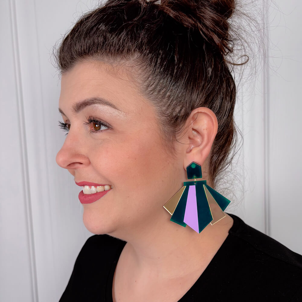 Carnival - Maxi Orecchini in Plexiglas