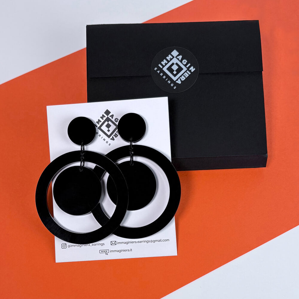 Happy Days Double – Orecchini in Plexiglas