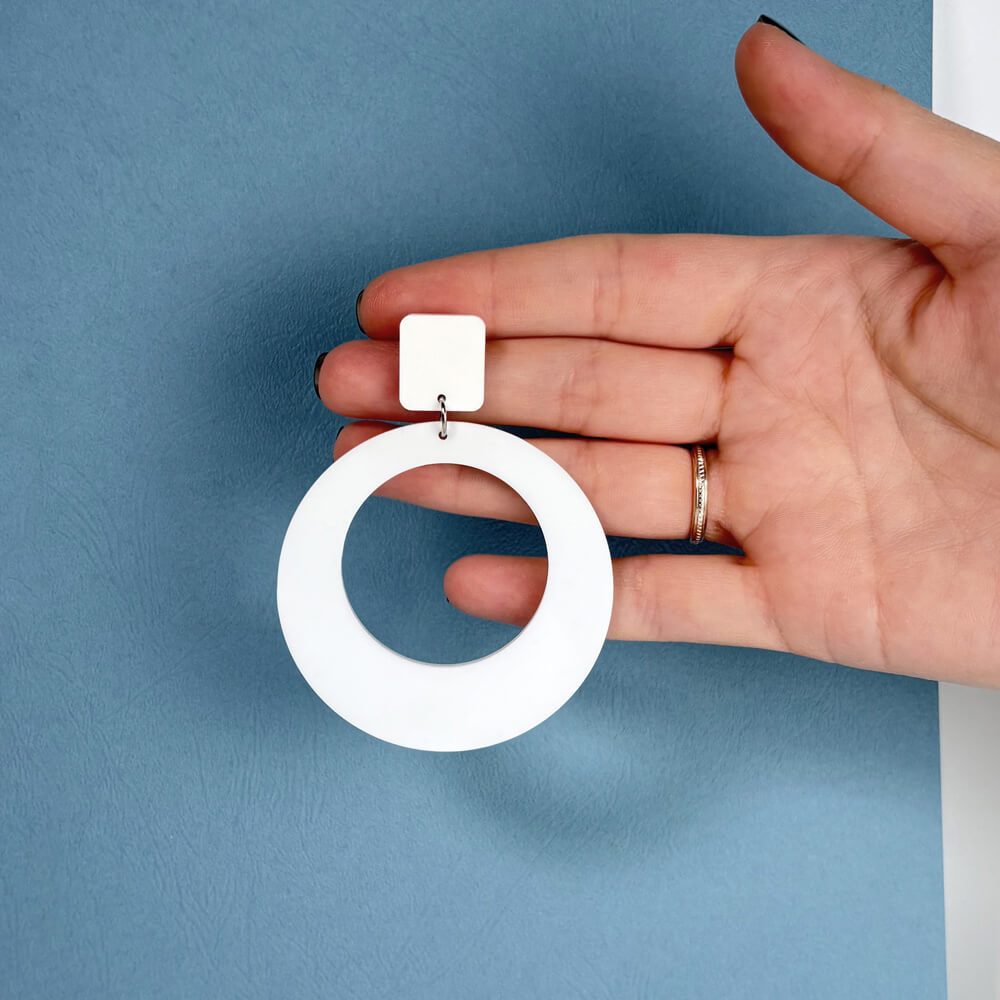 Happy Days Simple – Orecchini in Plexiglas