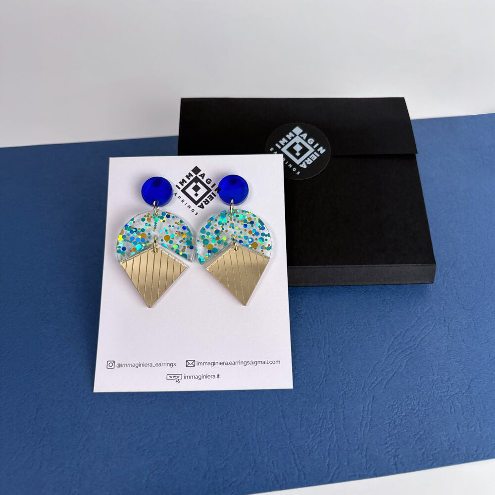 Stardust - Orecchini in Plexiglas Colorati