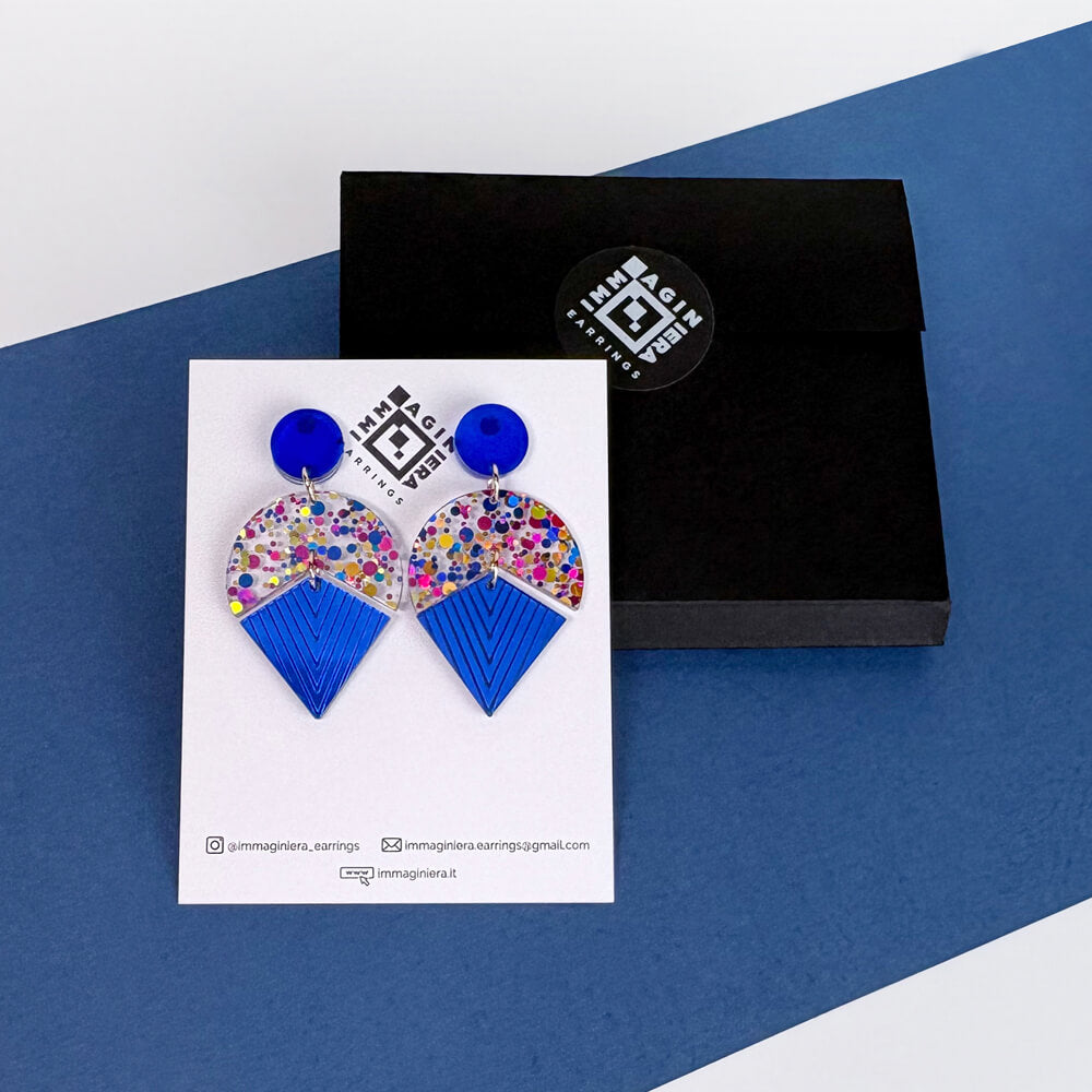 Stardust - Orecchini in Plexiglas Colorati