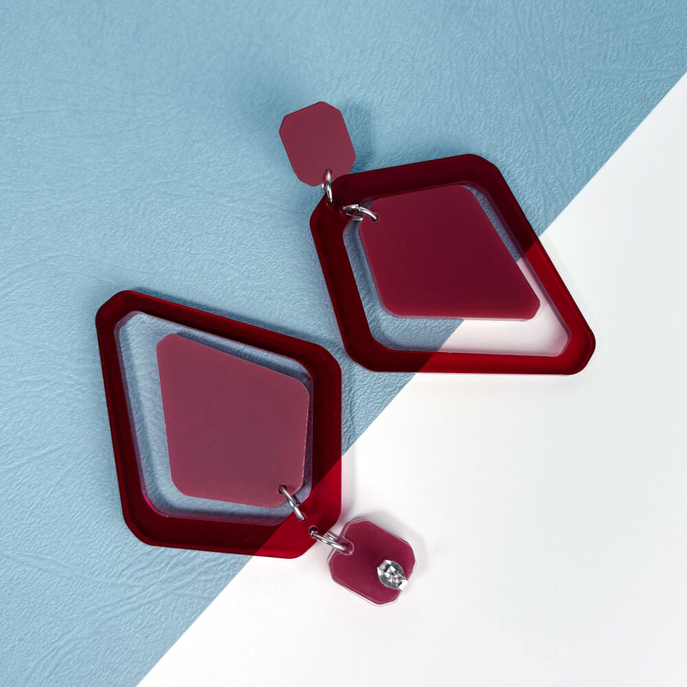 Tandem – Orecchini in Plexiglas