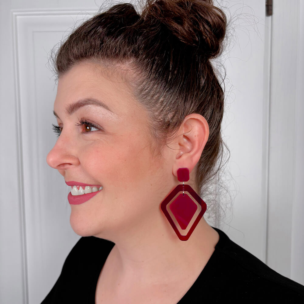 Tandem – Orecchini in Plexiglas