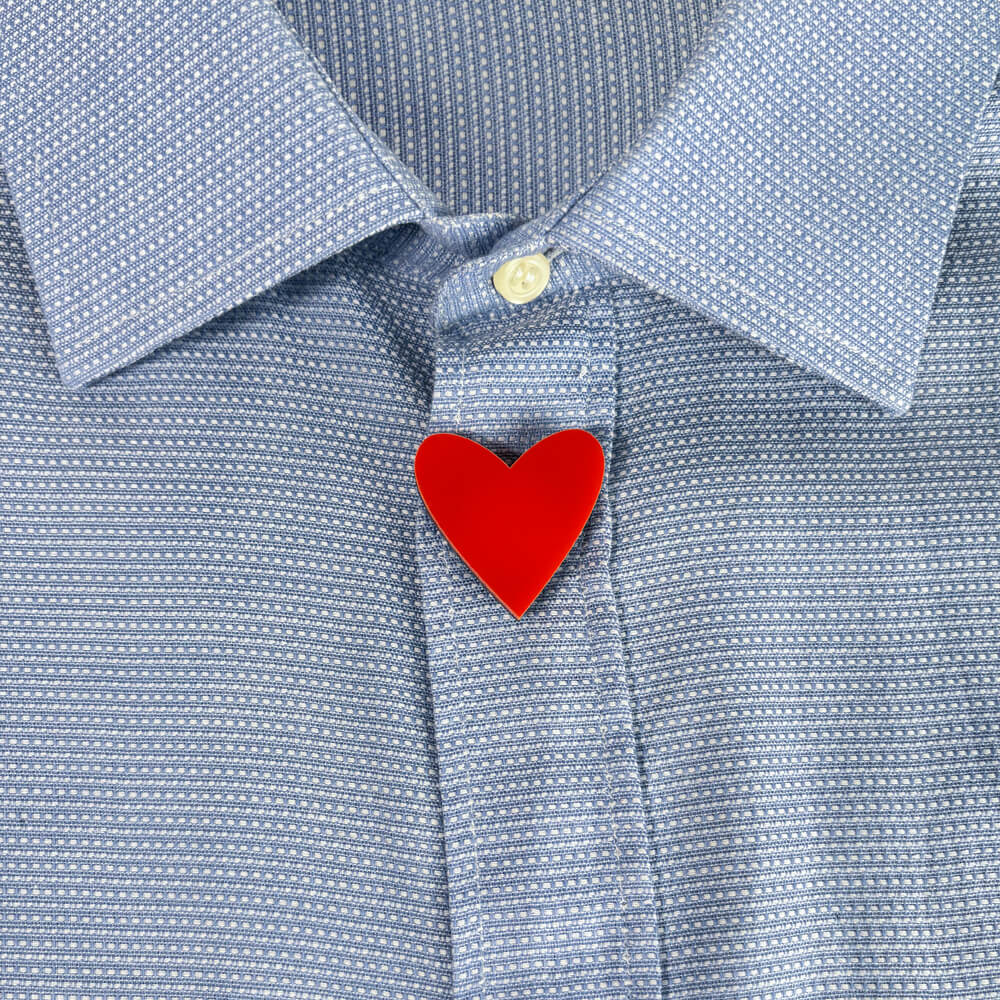 Cuore – Copribottone per Camicia