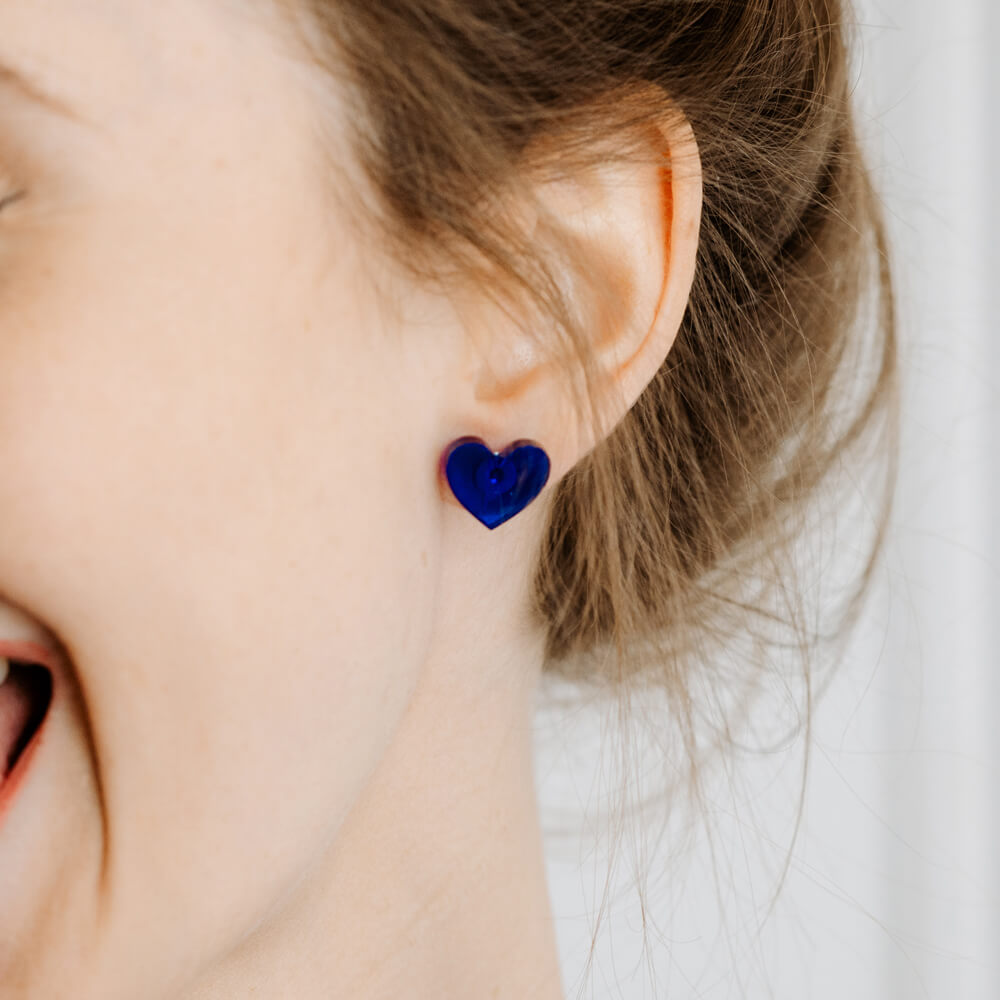 Cuori XS – Orecchini in Plexiglas Piccoli